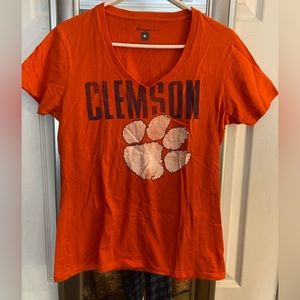 Clemson Tigers V-Neck shirt size large.